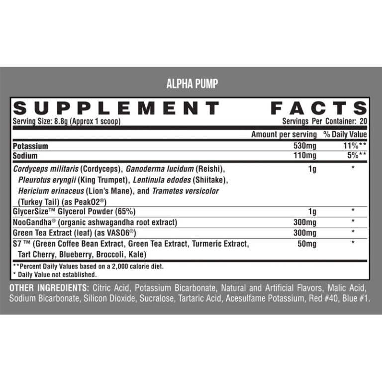 NUTREX ALPHA PUMP 20 SERVICIOS ProteinPalaceMx