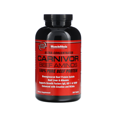 MUSCLE MEDS - CARNIVOR BEEF AMINOS 300 TABLETAS