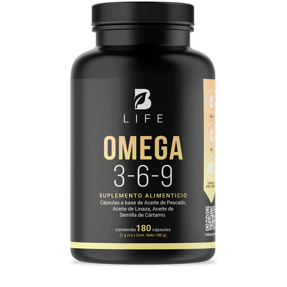 B LIFE - OMEGA 3-6-9 180 CAPSULAS 1000 MG