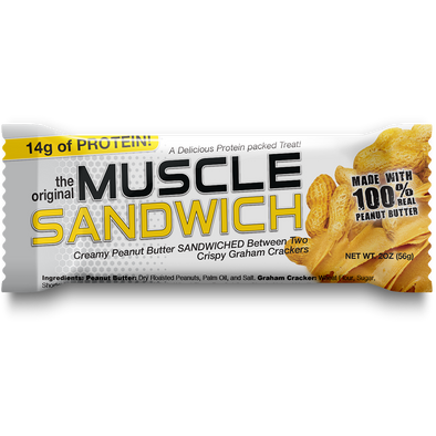 Muscle Sandwich - Creamy Peanut Butter 12 Barras