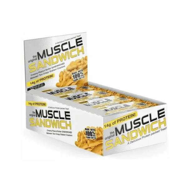 Muscle Sandwich - Creamy Peanut Butter 12 Barras